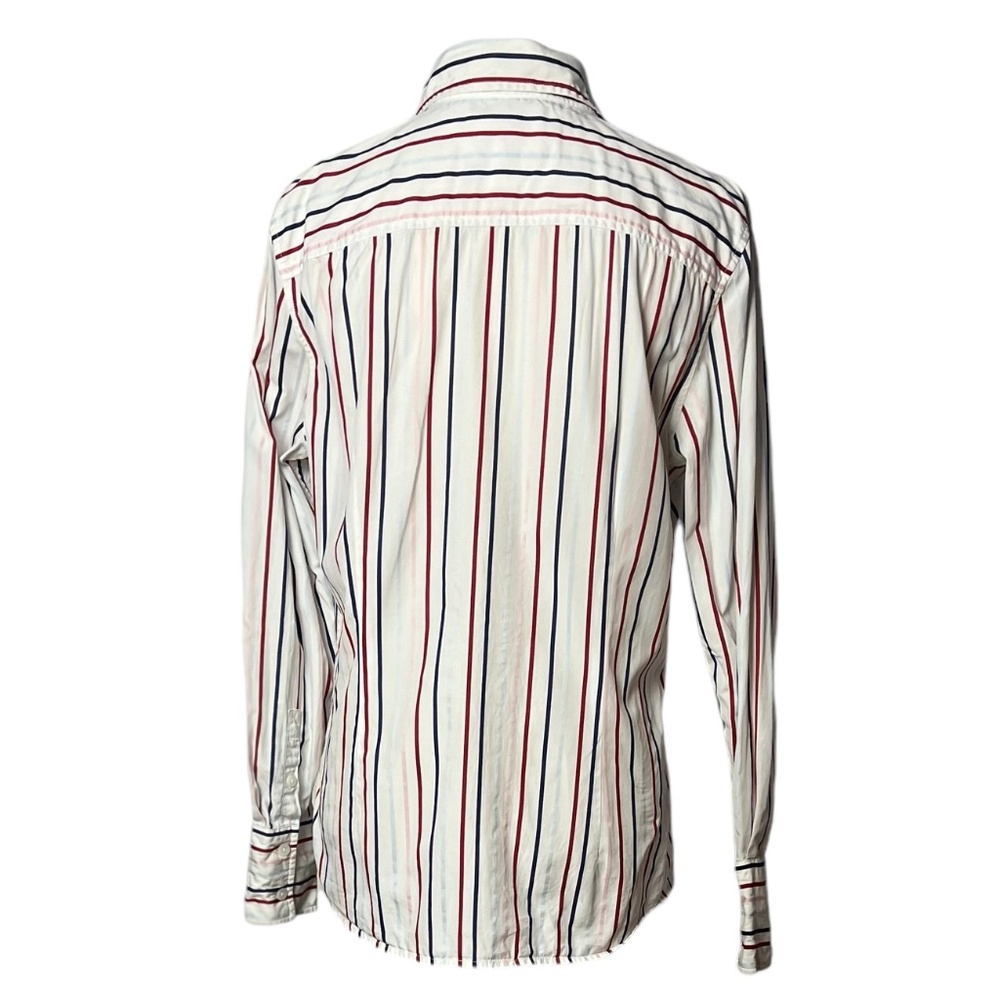 Tommy Hilfiger Women's Long Sleeve Button Dn Striped Shirt Cotton 14 Pre-owned - Picture 2 of 9